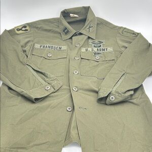 Men's Olive Vintage Military Jacket